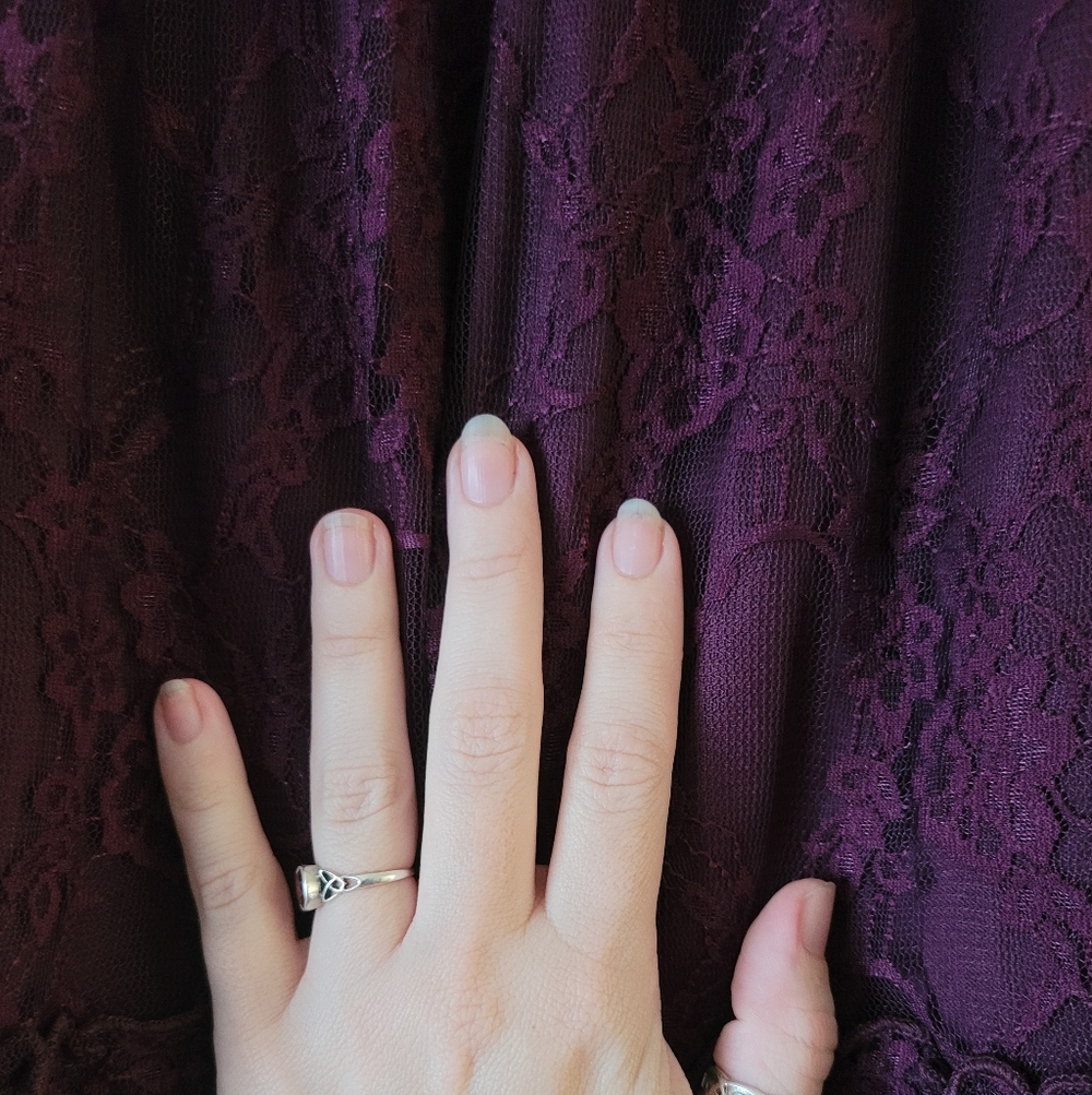 Cosmic Aura Berry Purple Lace Maxi Skirt - Picture 4 of 7